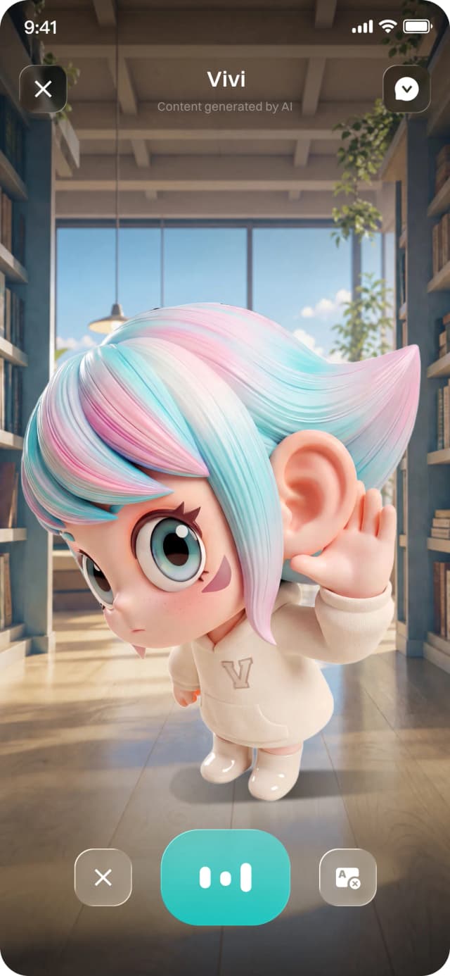 Vocay app AI conversation with Vivi